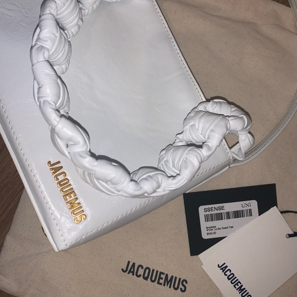 ❌SOLD❌ Jacquemus White 'Le Sac Noeud' Tote- BRAND NEW - Picture 3 of 9